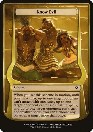 Know Evil (Archenemy: Nicol Bolas) [Archenemy: Nicol Bolas Schemes] | Cracking-Singles