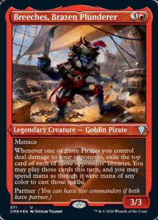 Breeches, Brazen Plunderer (Foil Etched) [Commander Legends] | Cracking-Singles