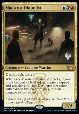 Maestros Diabolist (Promo Pack) [Streets of New Capenna Promos] | Cracking-Singles