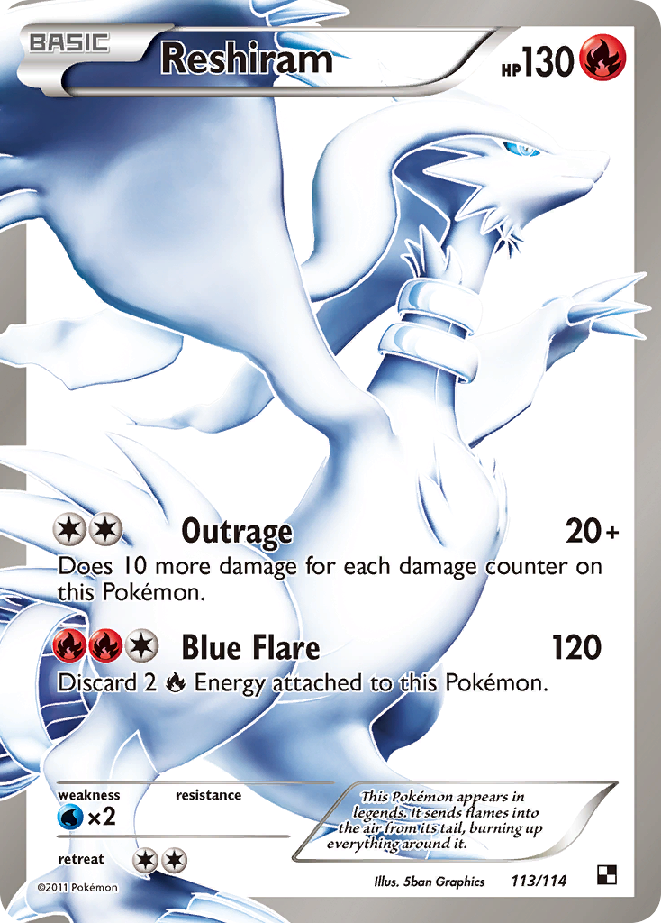 Reshiram (113/114) [Black & White: Base Set] | Cracking-Singles