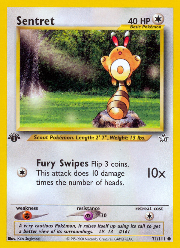 Sentret (71/111) [Neo Genesis 1st Edition] | Cracking-Singles