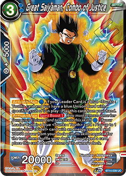 Great Saiyaman, Combo of Justice (BT14-039) [Cross Spirits] | Cracking-Singles