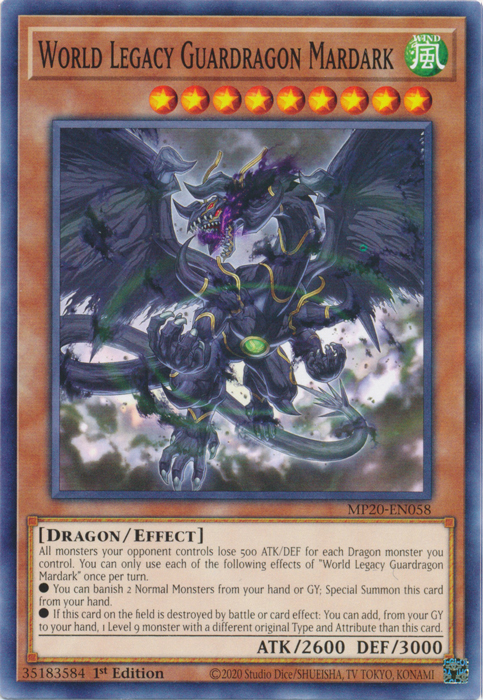 World Legacy Guardragon Mardark [MP20-EN058] Common | Cracking-Singles