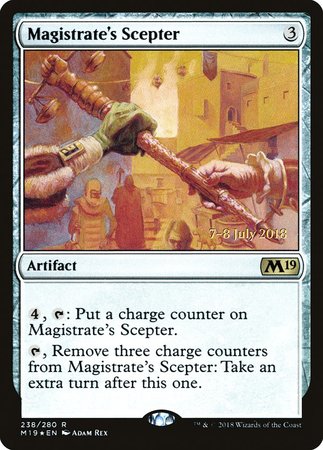 Magistrate's Scepter [Core Set 2019 Promos] | Cracking-Singles