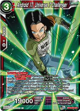 Android 17, Universe 7 Challenger (BT14-012) [Cross Spirits] | Cracking-Singles