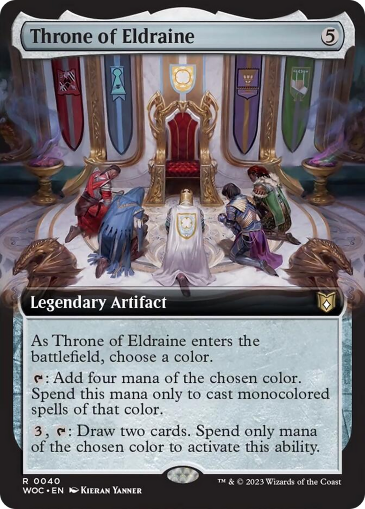 Throne of Eldraine (Extended Art) [Wilds of Eldraine Commander] | Cracking-Singles