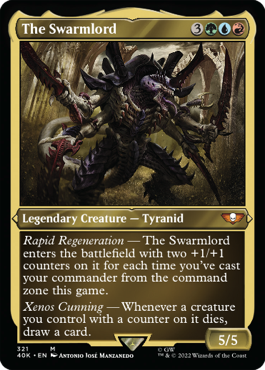 The Swarmlord (Display Commander) (Surge Foil) [Universes Beyond: Warhammer 40,000] | Cracking-Singles