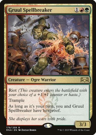 Gruul Spellbreaker [Ravnica Allegiance Promos] | Cracking-Singles