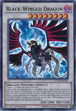 Black-Winged Dragon [LC5D-EN135] Ultra Rare | Cracking-Singles