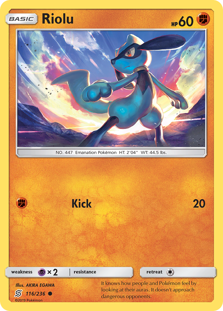 Riolu (116/236) [Sun & Moon: Unified Minds] | Cracking-Singles