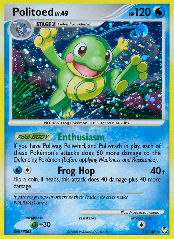 Politoed (12/146) [Diamond & Pearl: Legends Awakened] | Cracking-Singles