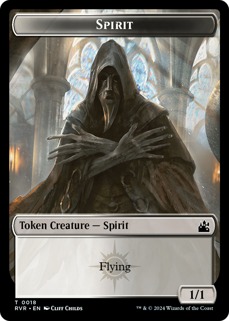 Spirit Token (0018) [Ravnica Remastered Tokens] | Cracking-Singles