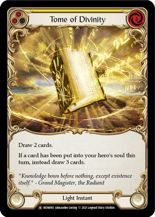 Tome of Divinity (Rainbow Foil) [U-MON065-RF] Unlimited Rainbow Foil | Cracking-Singles