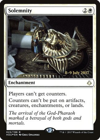 Solemnity [Hour of Devastation Promos] | Cracking-Singles