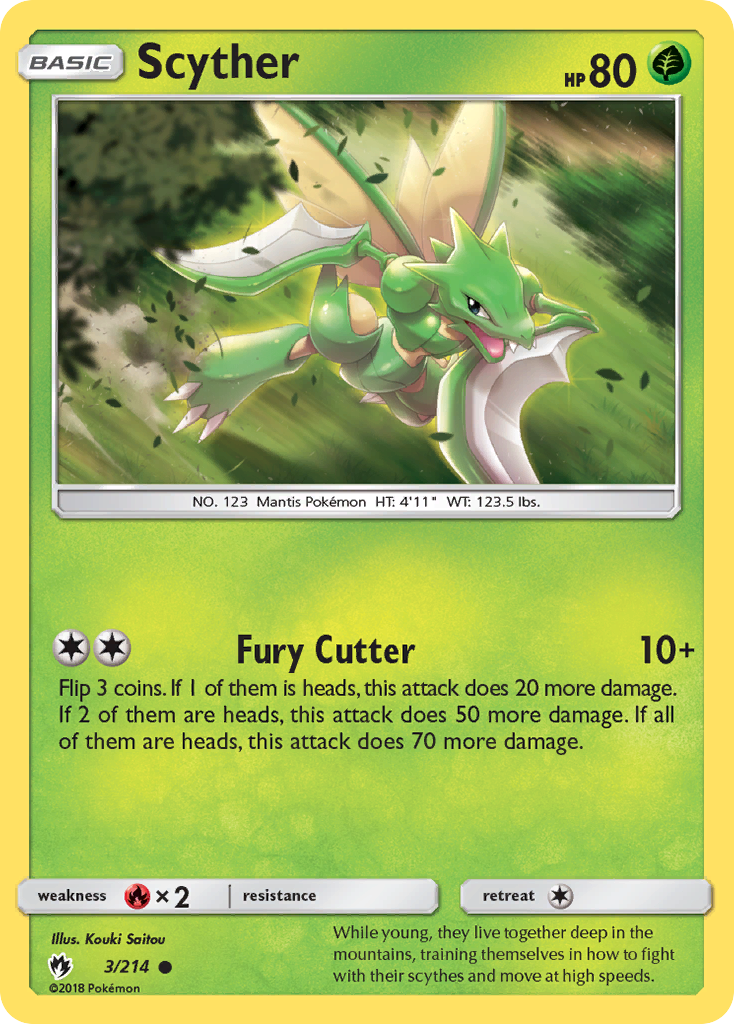 Scyther (3/214) [Sun & Moon: Lost Thunder] | Cracking-Singles