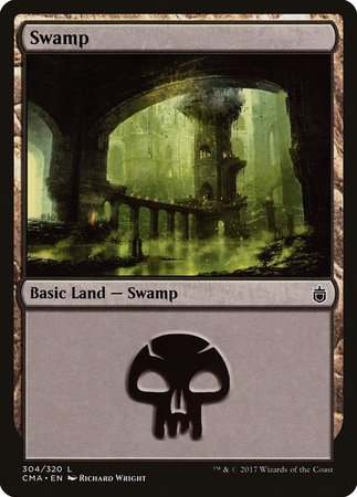 Swamp (304) [Commander Anthology] | Cracking-Singles