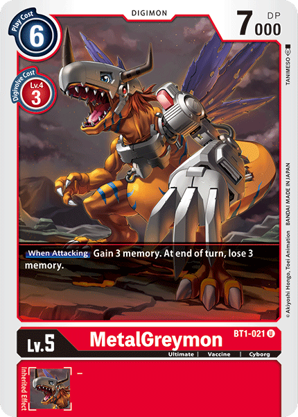 MetalGreymon [BT1-021] [Release Special Booster Ver.1.0] | Cracking-Singles