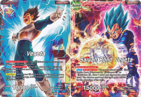 Vegeta // Saiyan Bond Vegeta [TB1-001] | Cracking-Singles