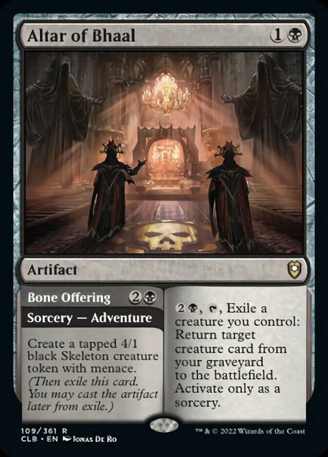 Altar of Bhaal // Bone Offering [Commander Legends: Battle for Baldur's Gate] | Cracking-Singles