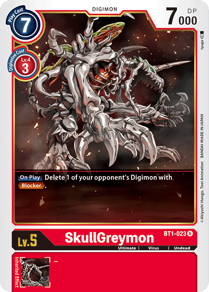 SkullGreymon [BT1-023] [Release Special Booster Ver.1.0] | Cracking-Singles