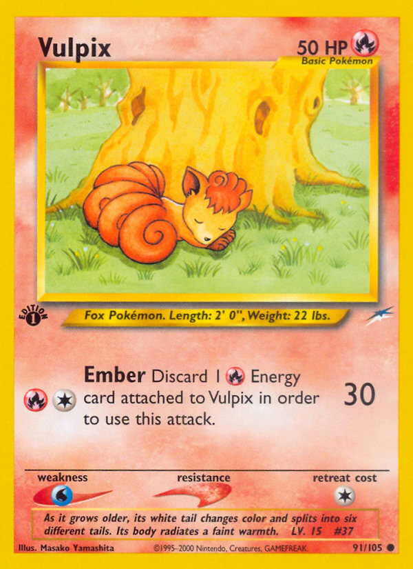 Vulpix (91/105) [Neo Destiny 1st Edition] | Cracking-Singles