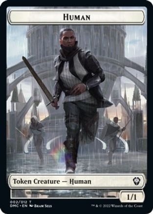 Human // Snake Double-sided Token [Dominaria United Commander Tokens] | Cracking-Singles