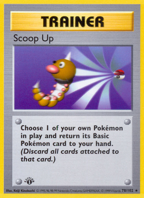 Scoop Up (78/102) (Shadowless) [Base Set 1st Edition] | Cracking-Singles