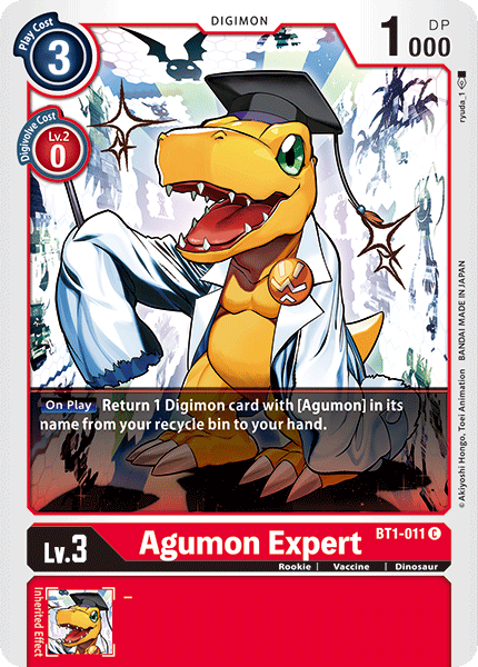 Agumon Expert [BT1-011] [Release Special Booster Ver.1.0] | Cracking-Singles