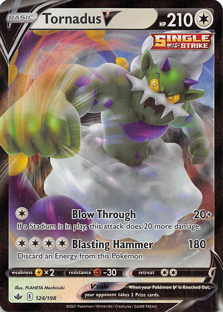 Tornadus V (124/198) [Sword & Shield: Chilling Reign] | Cracking-Singles