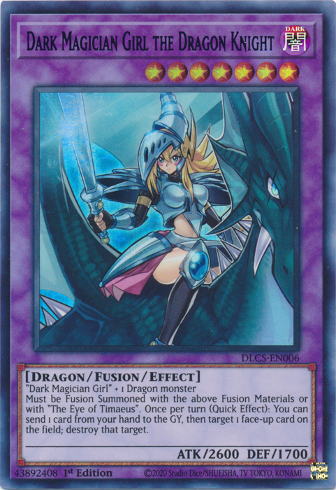 Dark Magician Girl the Dragon Knight (Green) [DLCS-EN006] Ultra Rare | Cracking-Singles