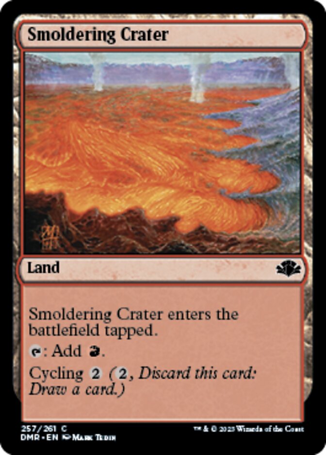 Smoldering Crater [Dominaria Remastered] | Cracking-Singles