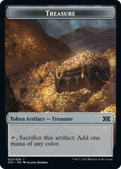 Saproling // Treasure Double-sided Token [Double Masters 2022 Tokens] | Cracking-Singles