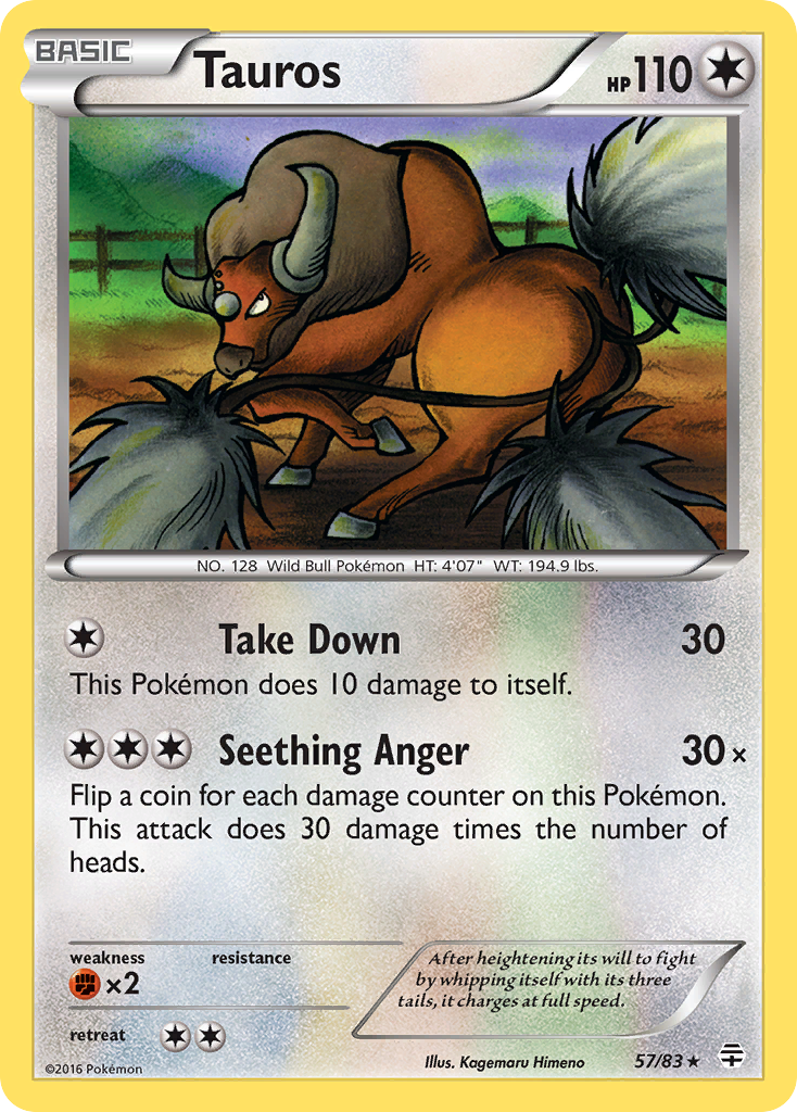 Tauros (57/83) [XY: Generations] | Cracking-Singles