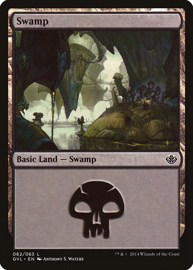 Swamp (62) (Garruk vs. Liliana) [Duel Decks Anthology] | Cracking-Singles