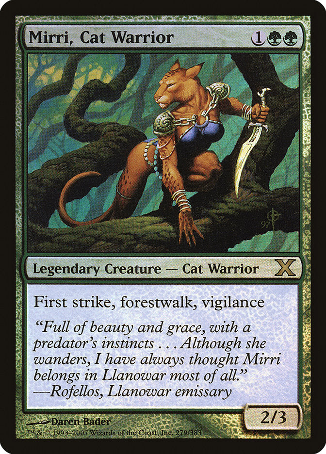 Mirri, Cat Warrior (Premium Foil) [Tenth Edition] | Cracking-Singles