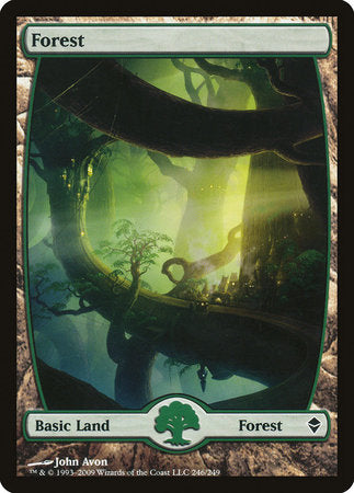 Forest (246) - Full Art [Zendikar] | Cracking-Singles