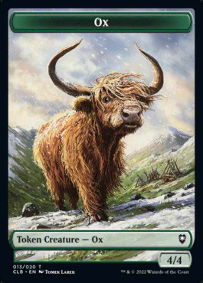 Ox Token [Commander Legends: Battle for Baldur's Gate Tokens] | Cracking-Singles