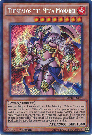 Thestalos the Mega Monarch [MP15-EN021] Secret Rare | Cracking-Singles