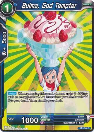 Bulma, God Tempter [BT1-040] | Cracking-Singles