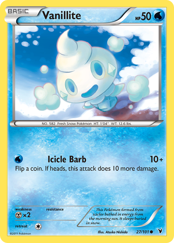 Vanillite (27/101) [Black & White: Noble Victories] | Cracking-Singles