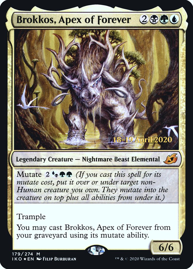 Brokkos, Apex of Forever  [Ikoria: Lair of Behemoths Prerelease Promos] | Cracking-Singles