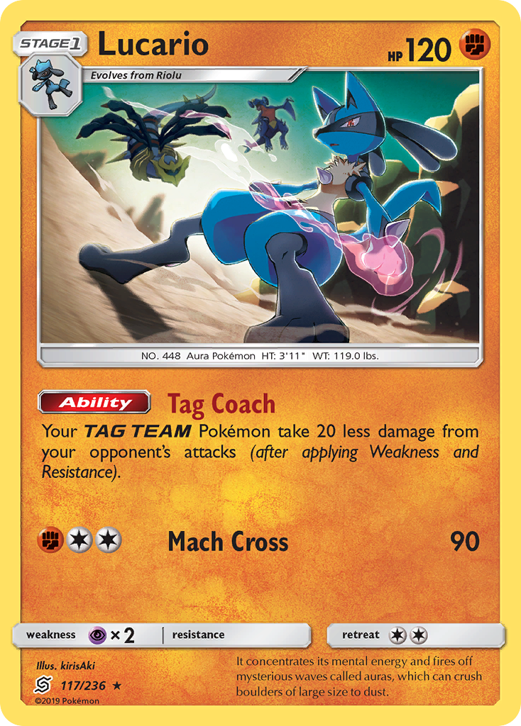 Lucario (117/236) [Sun & Moon: Unified Minds] | Cracking-Singles