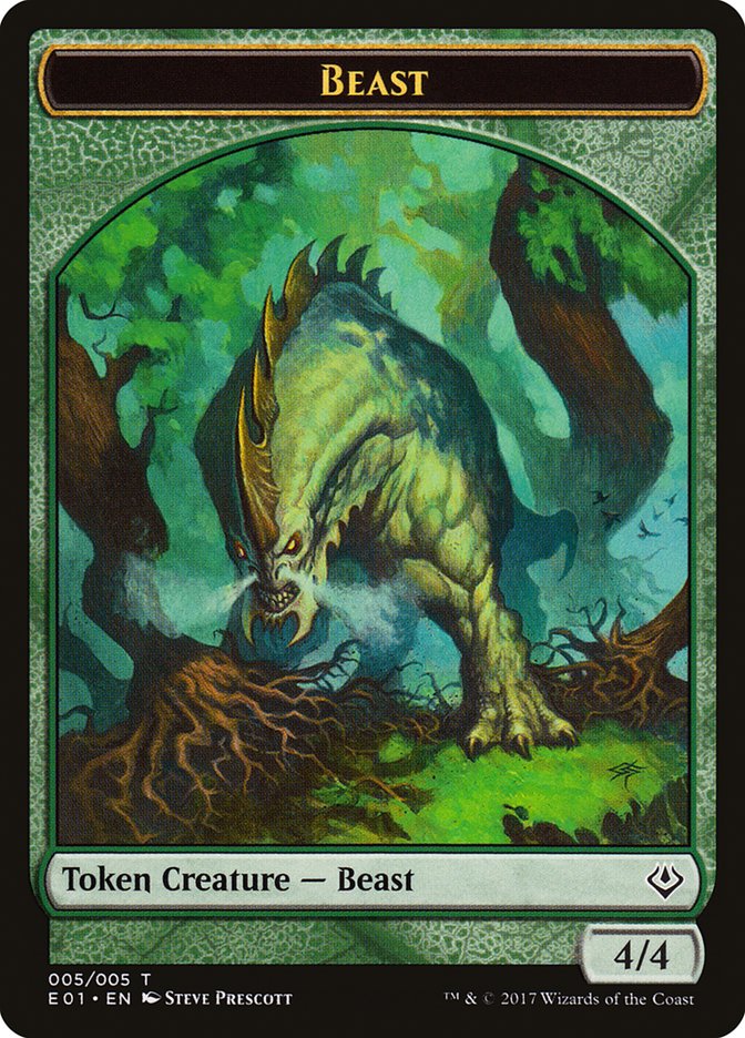 Beast (005/005) [Archenemy: Nicol Bolas Tokens] | Cracking-Singles