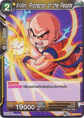 Krillin, Protector of the People [DB3-085] | Cracking-Singles