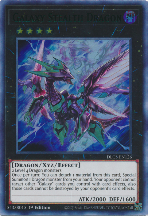 Galaxy Stealth Dragon (Green) [DLCS-EN126] Ultra Rare | Cracking-Singles