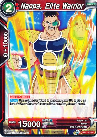 Nappa, Elite Warrior [BT11-026] | Cracking-Singles