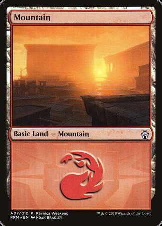 Mountain - Boros (A07) [GRN Ravnica Weekend] | Cracking-Singles