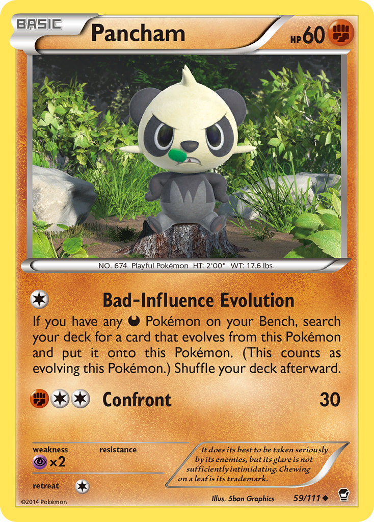 Pancham (59/111) [XY: Furious Fists] | Cracking-Singles