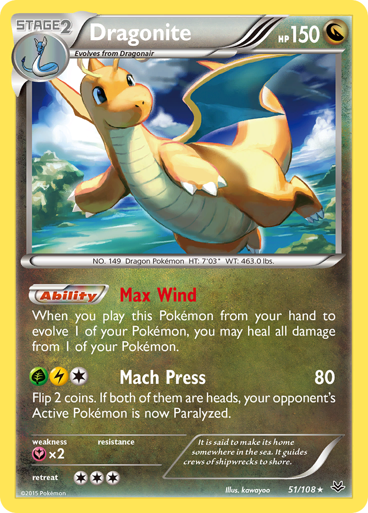 Dragonite (51/108) [XY: Roaring Skies] | Cracking-Singles