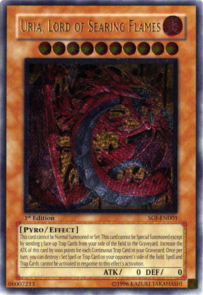 Uria, Lord of Searing Flames (UTR) [SOI-EN001] Ultimate Rare | Cracking-Singles